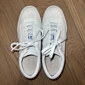 Rothys - Bright White Lace Ups - size 7 (old model)